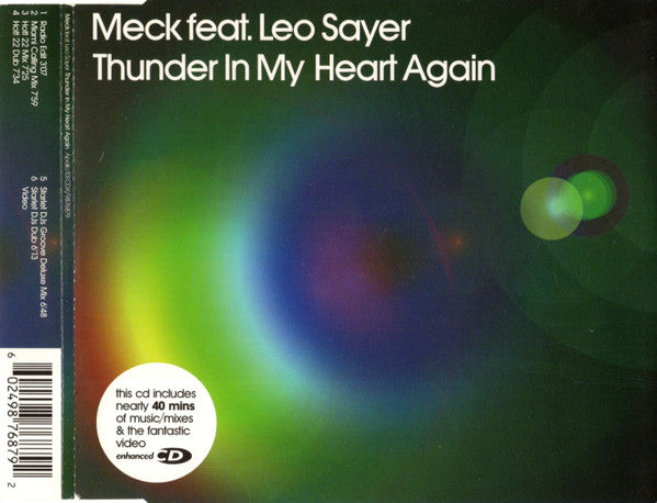 Meck (2) Feat. Leo Sayer : Thunder In My Heart Again (CD, Maxi, Enh)