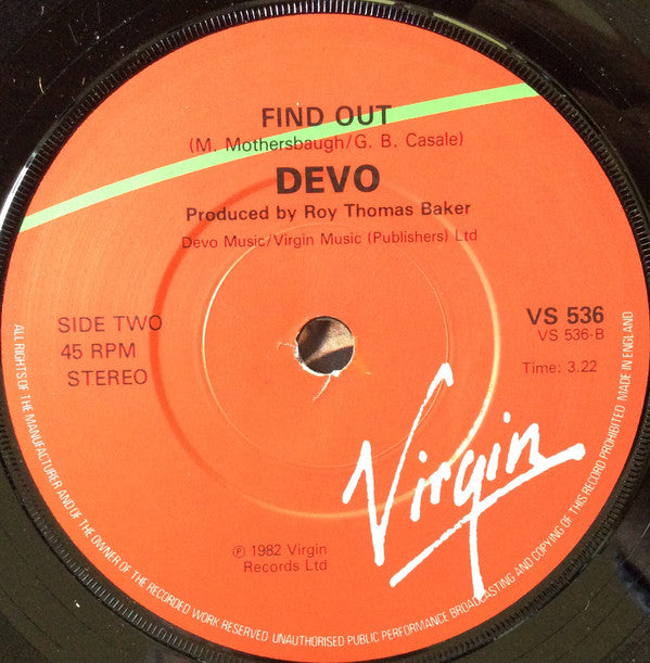 Devo : Peek-A-Boo! (7")