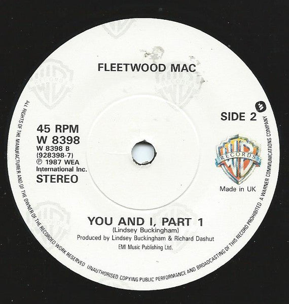 Fleetwood Mac : Big Love (7", Single, Pap)