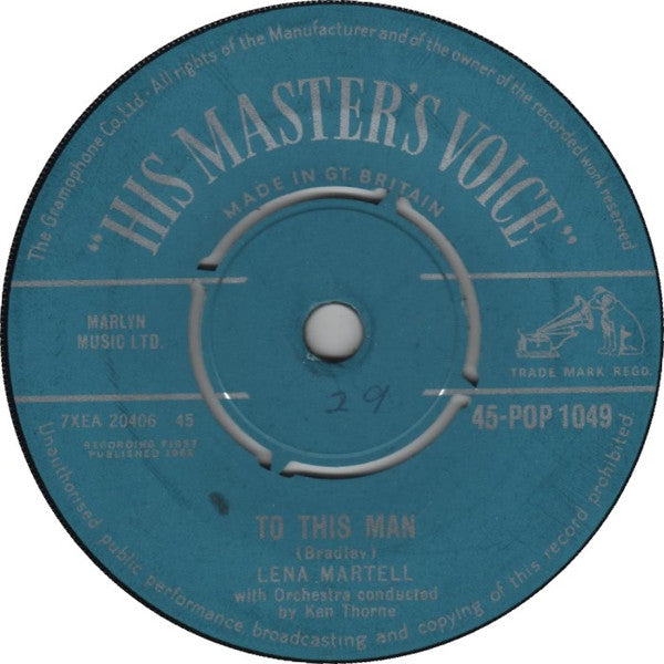 Lena Martell : The Reasons Why (7", Single)