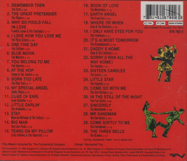 Various : Remember Then... (30 Original Doo-Wop Classics) (CD, Comp)