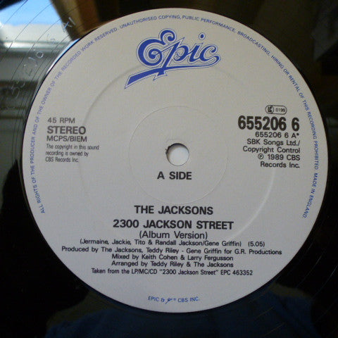 The Jacksons : 2300 Jackson St (12", Single)