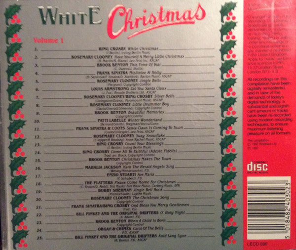 Various : White Christmas Volume 1 (CD, Comp, RM)