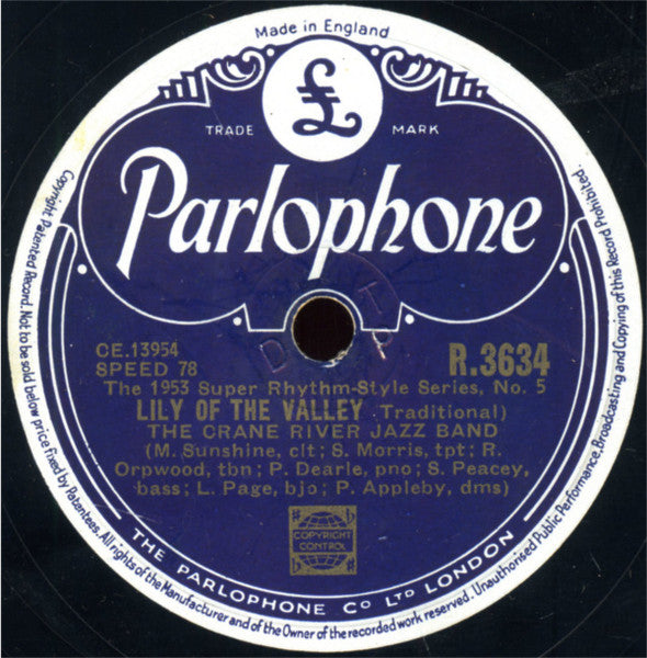 The Crane River Jazz Band : Lily Of The Valley / Till We Meet Again (Shellac, 10")