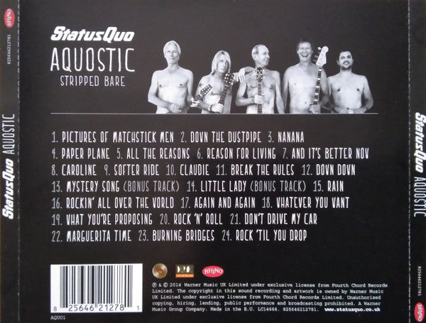 Status Quo : Aquostic Stripped Bare (CD, Album)