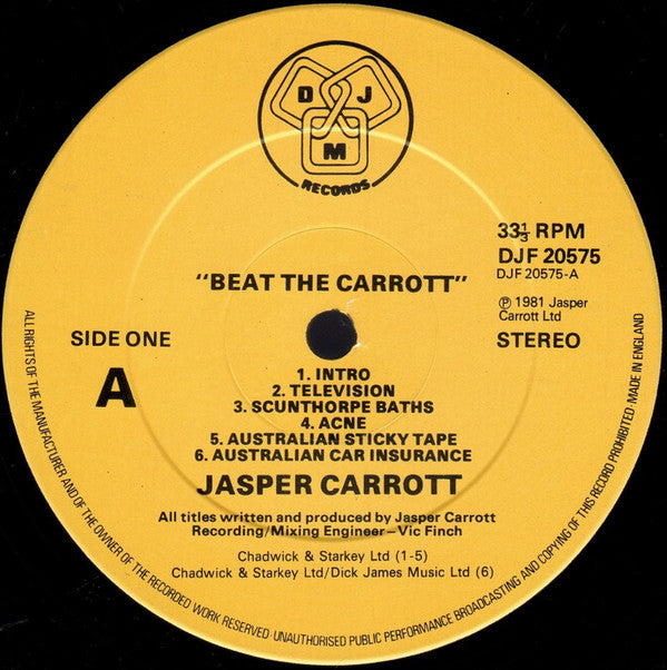 Jasper Carrott : Beat The Carrott (LP, Album)