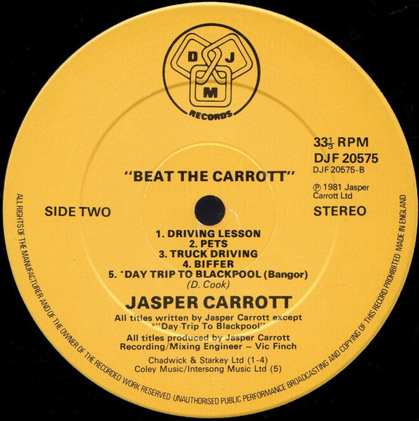 Jasper Carrott : Beat The Carrott (LP, Album)