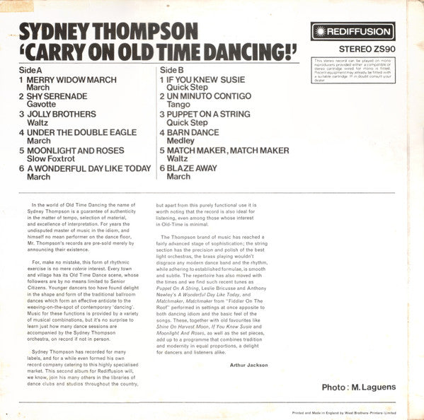 Sydney Thompson : Carry On Old Time Dancing (LP)