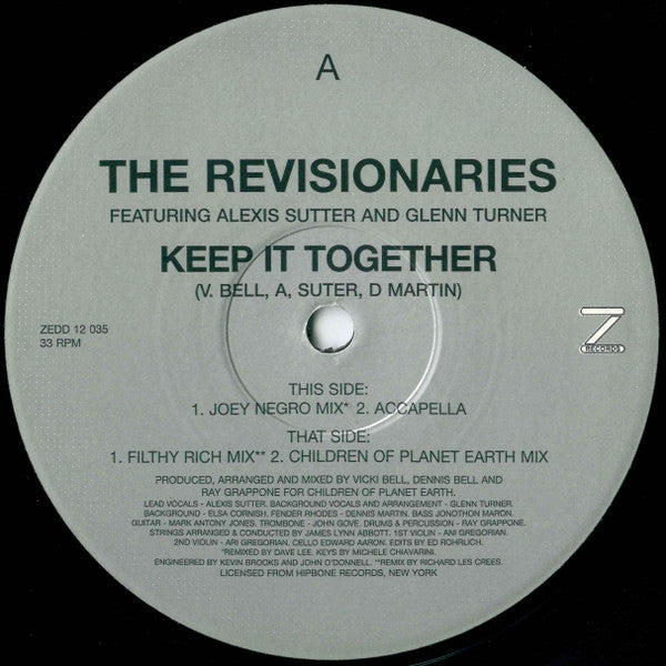 Revisionaries Featuring Alexis P. Suter & Glenn Turner : Keep It Together (12")