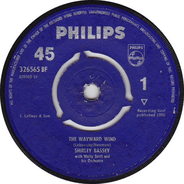 Shirley Bassey : The Wayward Wind / Puh-Leeze! Mister Brown (Mister Jones, Mister Smith) (7", Single)