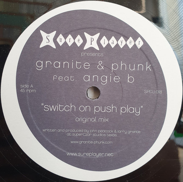 Granite & Phunk Feat. Angi B : Switch On Push Play (12")