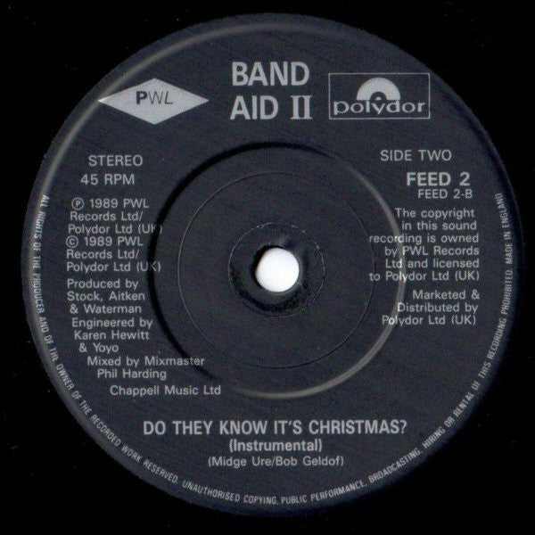 Band Aid II : Do They Know It's Christmas? (7", Single, Pap)