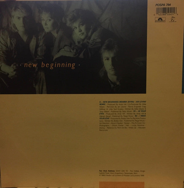 Bucks Fizz : New Beginning (Ian Levine Remix) (12", Single)