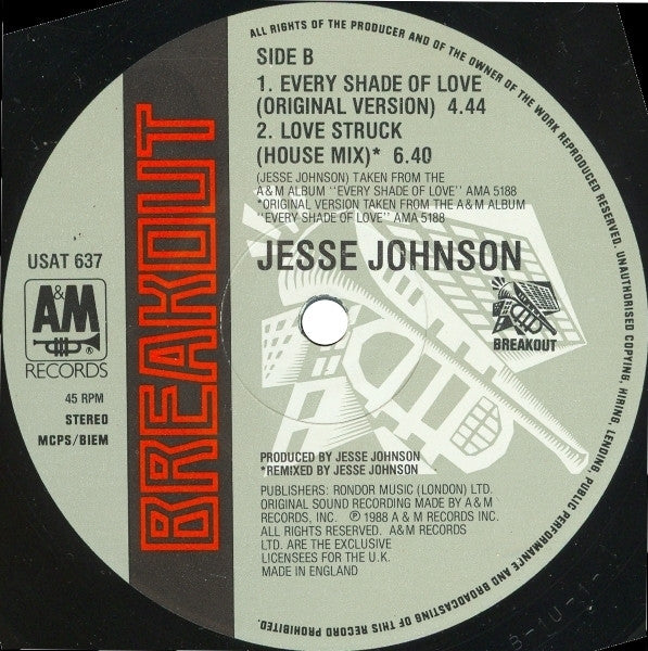Jesse Johnson : Every Shade Of Love (12")