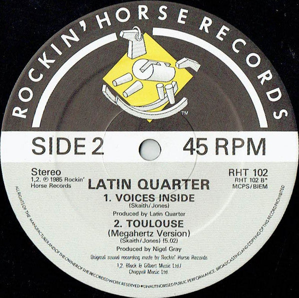 Latin Quarter : Radio Africa (12")