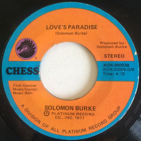 Solomon Burke : I'm Going Back To My Roots (7", Single, Styrene)