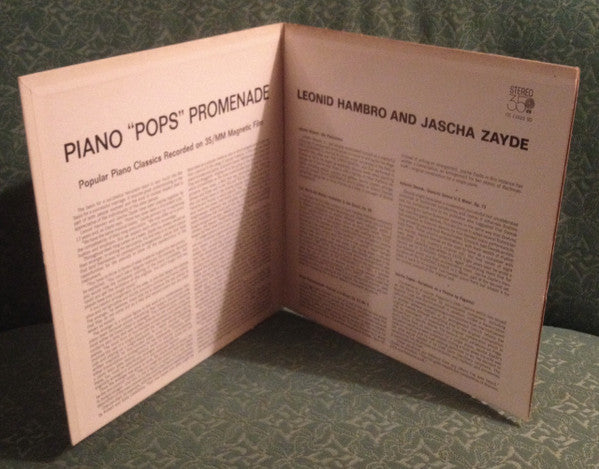 Leonid Hambro And Jascha Zayde : Piano "Pops" Promenade (LP, Album, Gat)