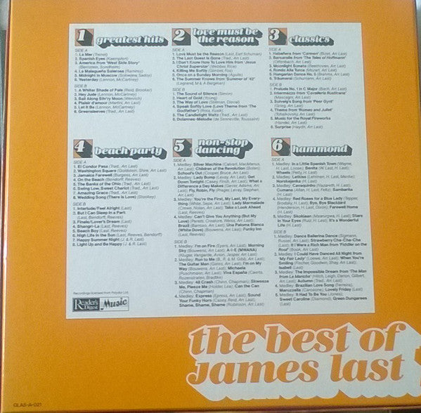 James Last : The Best Of James Last (6xLP, Comp + Box)