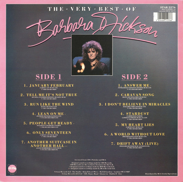 Barbara Dickson : The Very Best Of Barbara Dickson (LP, Comp)