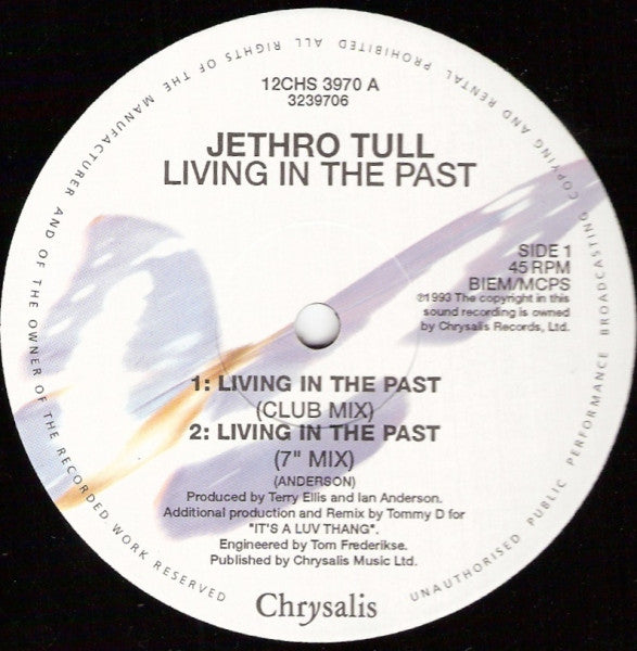 Jethro Tull : Living In The Past (Club Mix) (12", Single)