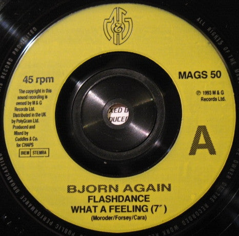 Bjorn Again : Flashdance...What A Feeling (7", Single)
