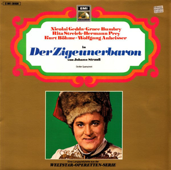 Johann Strauss Jr. - Nicolai Gedda, Grace Bumbry, Rita Streich, Hermann Prey, Kurt Böhme, Wolfgang Anheisser : Der Zigeunerbaron (Großer Querschnitt) (LP)