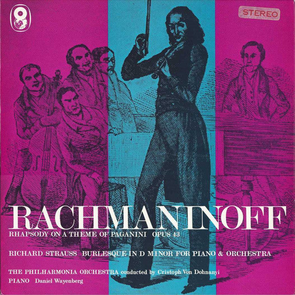 Sergei Vasilyevich Rachmaninoff / Richard Strauss, Philharmonia Orchestra Conducted By Christoph von Dohnányi , Piano Daniel Wayenberg : Rhapsody On A Theme Of Paganini / Burlesque In D Minor For Piano & Orchestra (LP, Club, RE)
