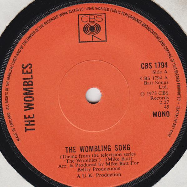 The Wombles : The Wombling Song (7", Single, Sol)