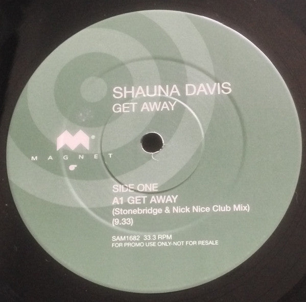 Shauna Davis : Get Away (12", Promo)