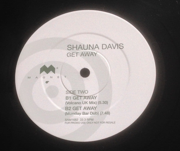 Shauna Davis : Get Away (12", Promo)
