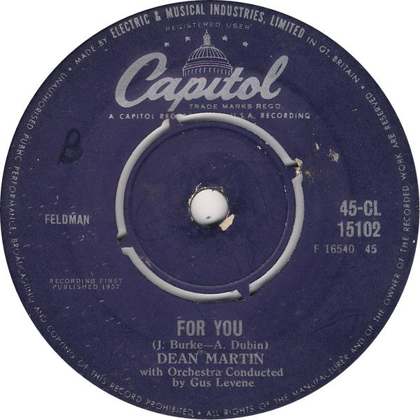 Dean Martin : (Love Is A) Career (7", Single)