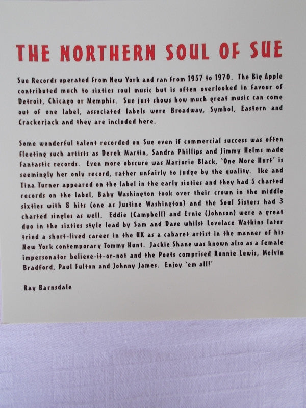 Various : Northern Soul Of Sue (CD, Comp, Unofficial)