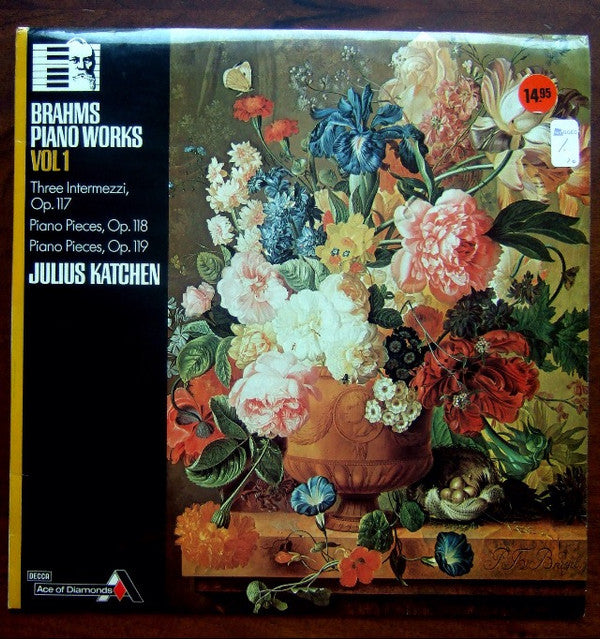 Johannes Brahms, Julius Katchen : Piano Works Vol. 1 (LP, RE)