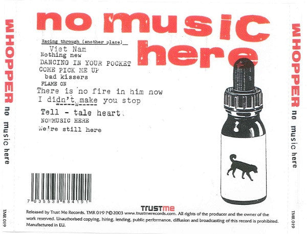 Whopper (2) : No Music Here (CD, Album)