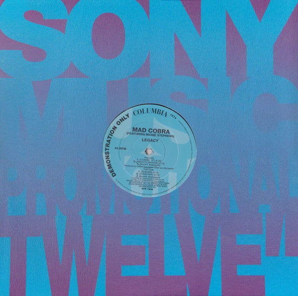 Mad Cobra Featuring Richie Stephens : Legacy (12", Promo)