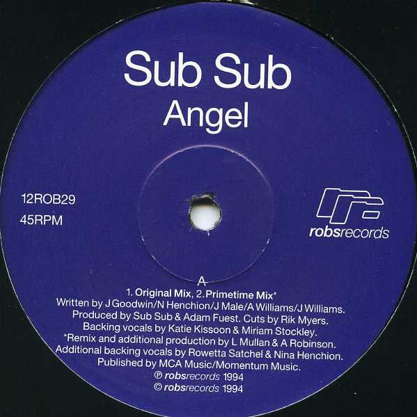 Sub Sub : Angel (12", Single)