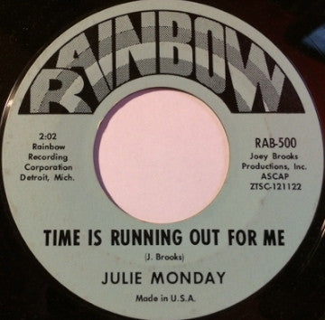 Julie Monday : Come Share The Good Times With Me / Time Is Running Out For Me (7", Single, Mono, Styrene, Pit)