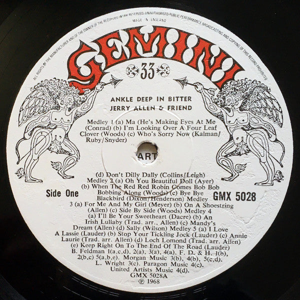 Jerry Allen : Ankle Deep In Bitter (LP, Album)
