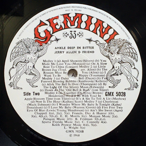Jerry Allen : Ankle Deep In Bitter (LP, Album)
