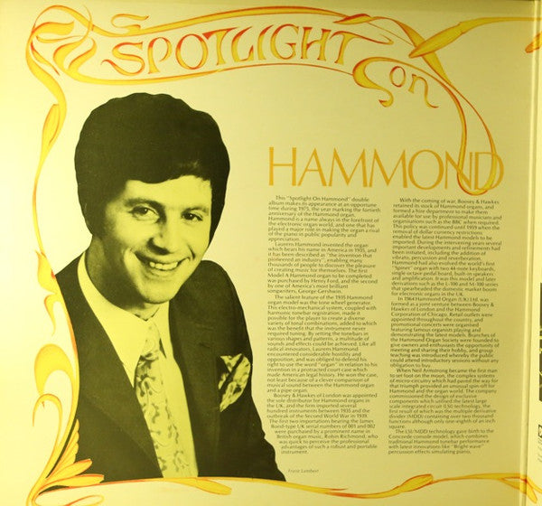 Franz Lambert : Spotlight On Hammond (2xLP, Album, Comp)