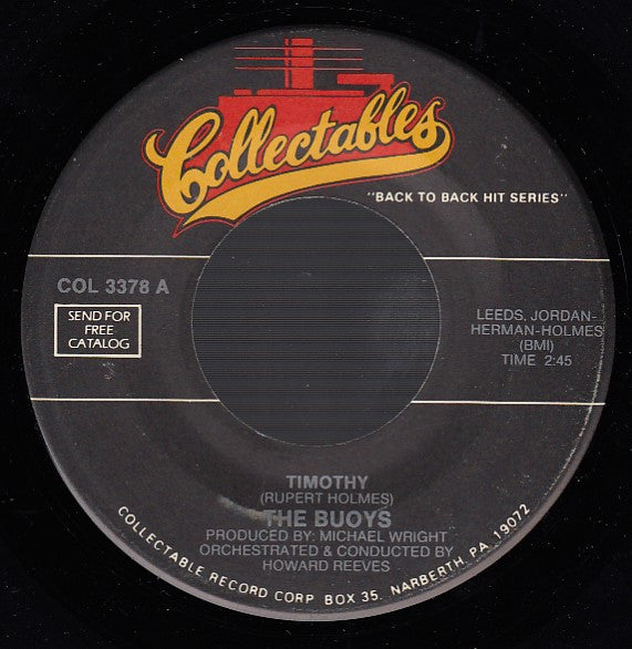 The Buoys / The Guess Who : Timothy / Shakin' All Over (7")
