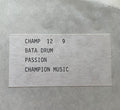 Bata Drum : Passion (12", W/Lbl)