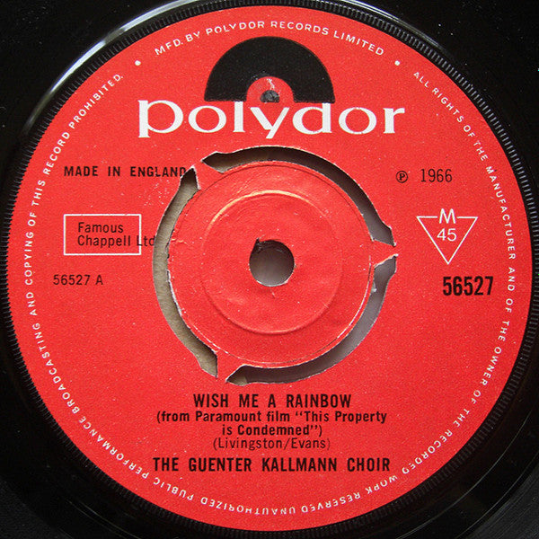 Günter Kallmann Chor : Wish Me A Rainbow (7", Single)