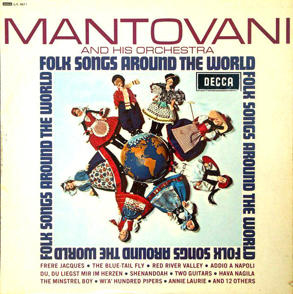 Mantovani And His Orchestra : Folk Songs Around The World (LP, Mono)