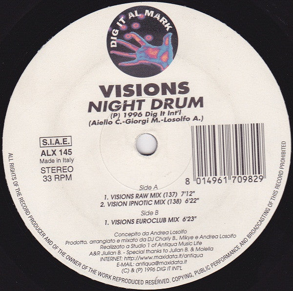Visions (3) : Night Drum (12")