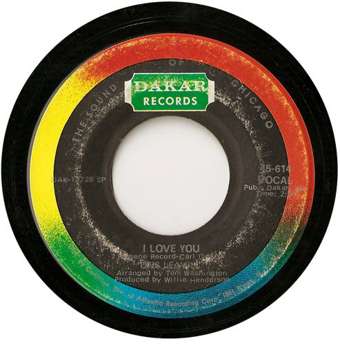 Otis Leavill : I Love You (7", Single, SP)