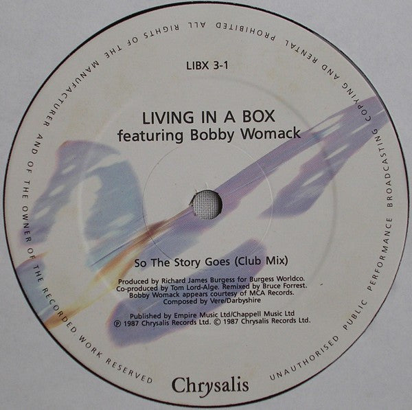 Living In A Box : So The Story Goes (12")