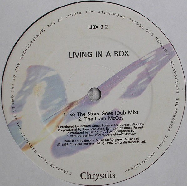 Living In A Box : So The Story Goes (12")