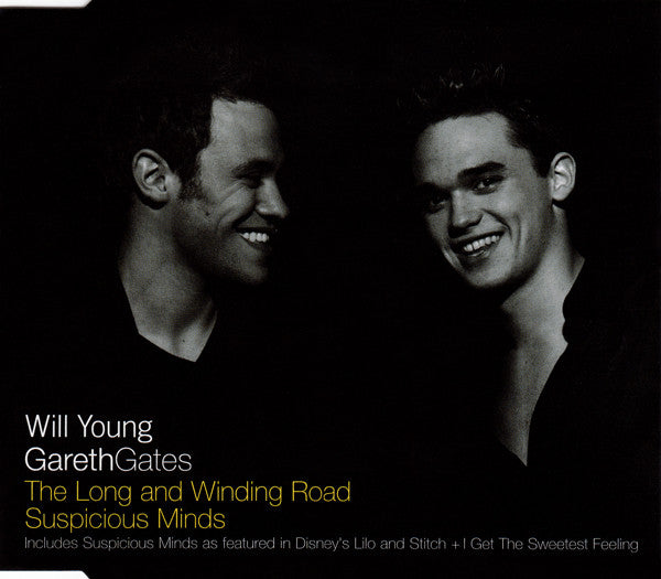 Will Young & Gareth Gates : The Long And Winding Road / Suspicious Minds (CD, Single)