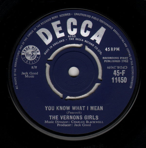 The Vernons Girls : Lover Please (7", Single)